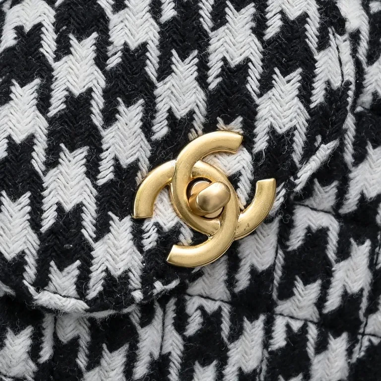 View 2 of Chanel-Inspired Houndstooth Mini Bag: Luxe Everyday Charm