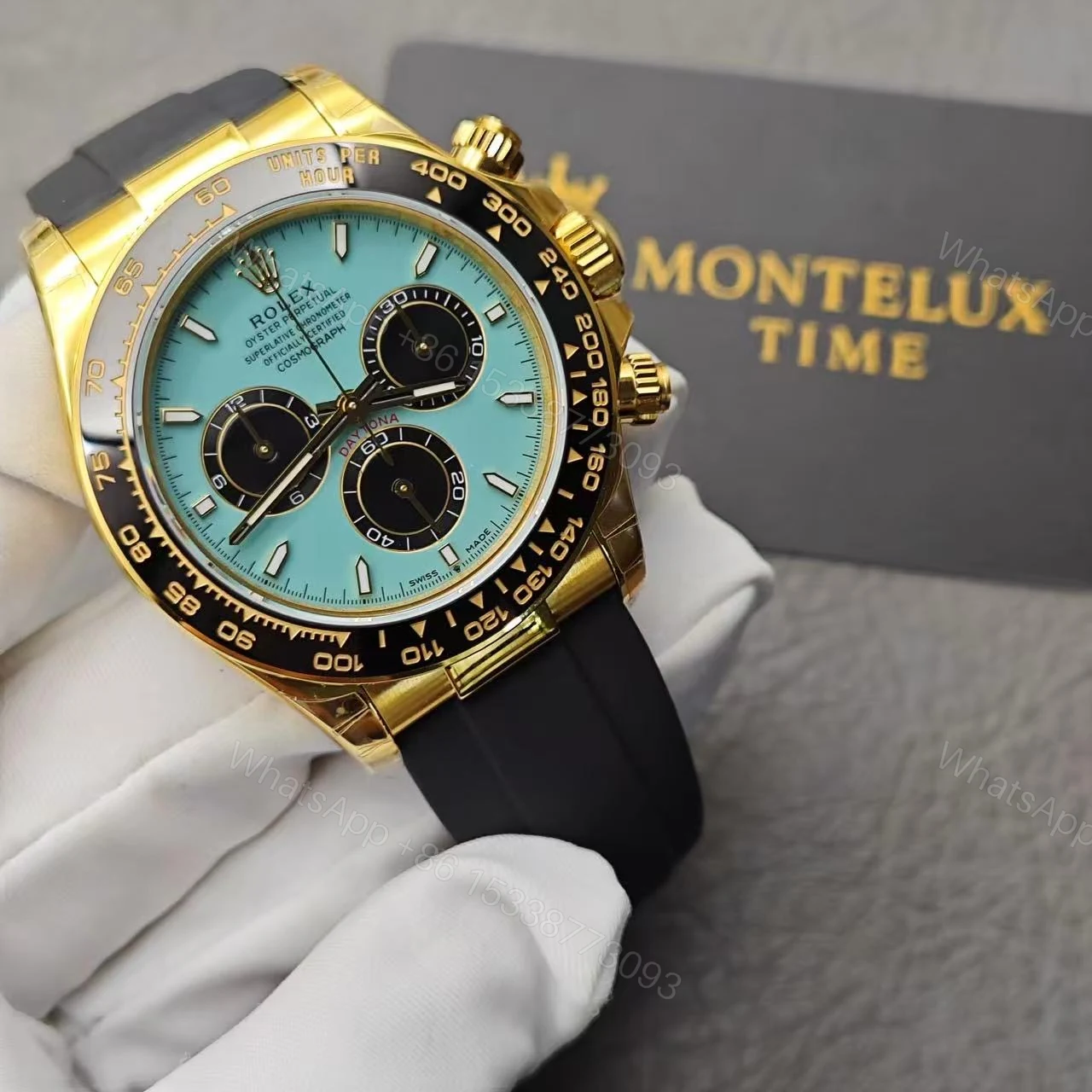 View 2 of Superclone Rolex Daytona 40 mm 126518LN Tiffany Dial