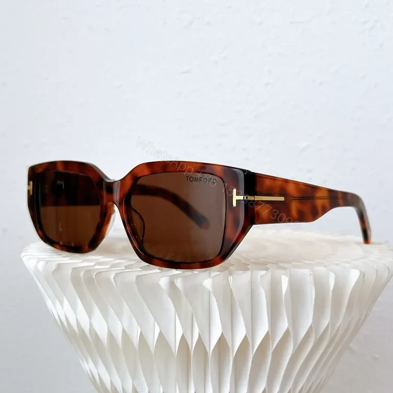 View 9 of White Frame Tom Ford Sunglasses: Bold, All-Day Comfort