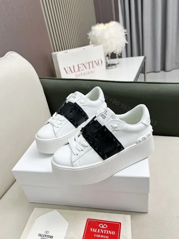 View 8 of Crisp Calfskin Sneakers â€“ White + Belt-Detail Luxury Comfort