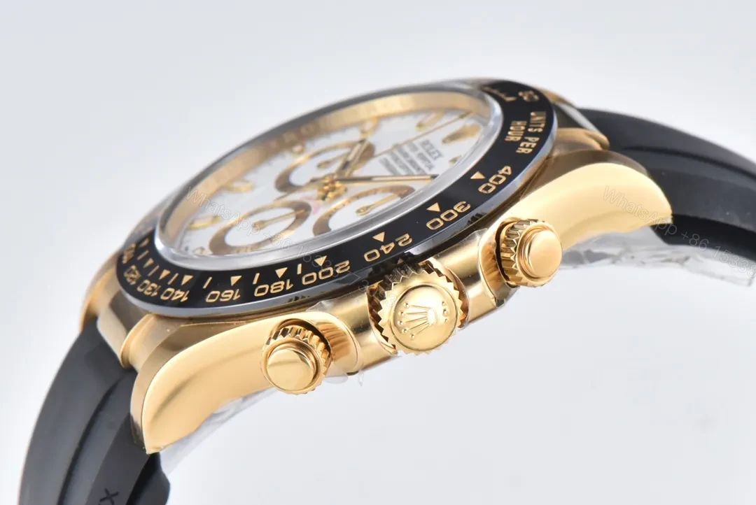 View 4 of Clean Factory Clean Factory Clean Rolex Daytona Ivory Gold Watch