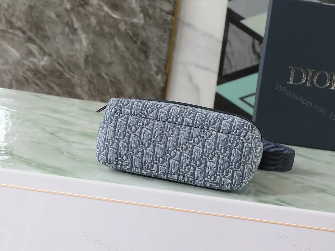 View 7 of Denim Monogram Crossbody: Chic, Compact, All-Day Versatile Bag