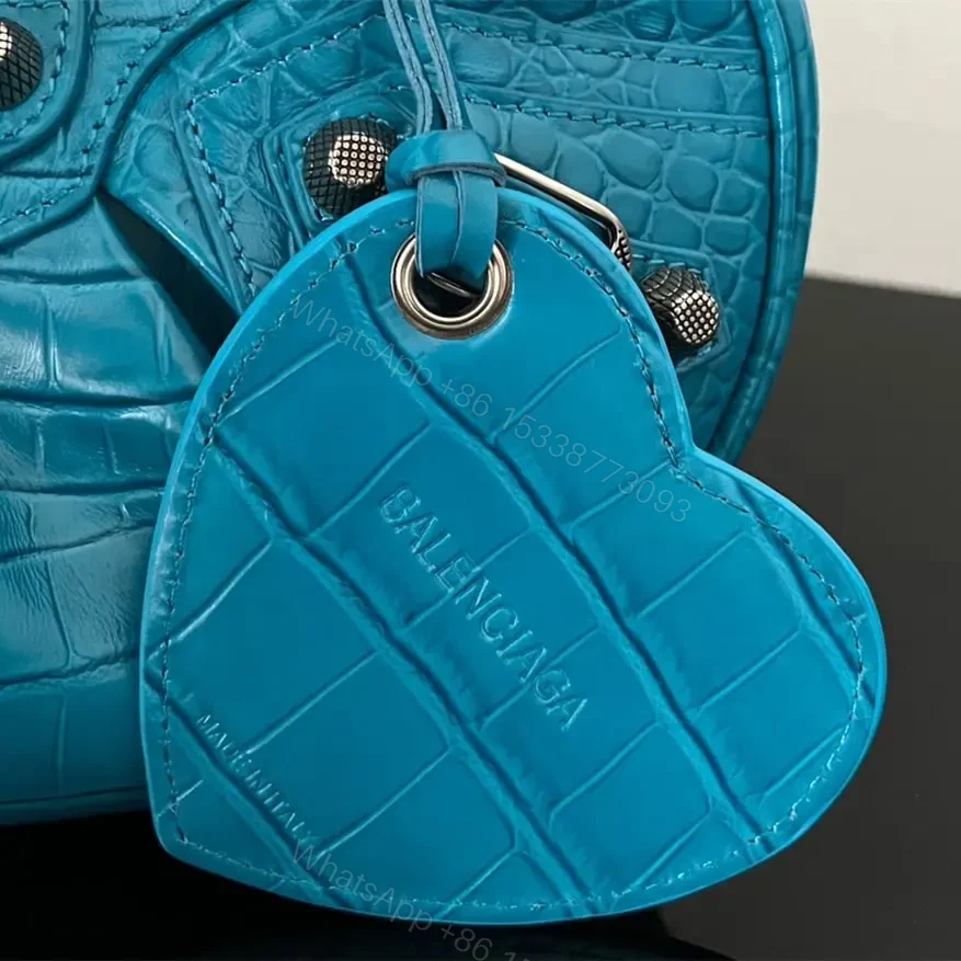 View 10 of 高仿Balenciaga*LeCagole系列餃子包藍色XS