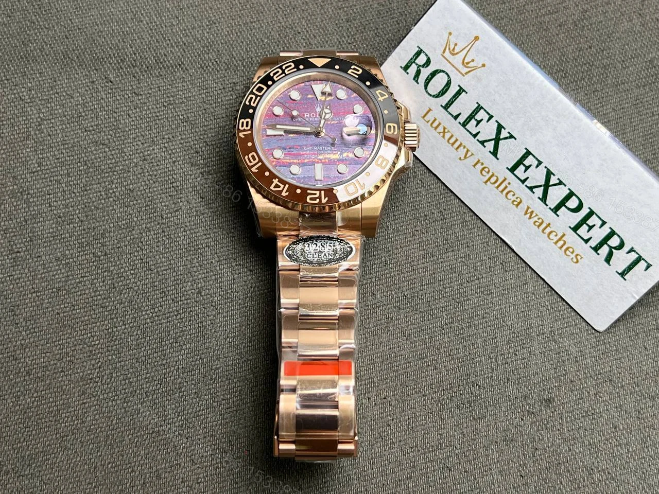 View 2 of Rolex GMT-Master II 126715CHNR Tiger Iron Dial