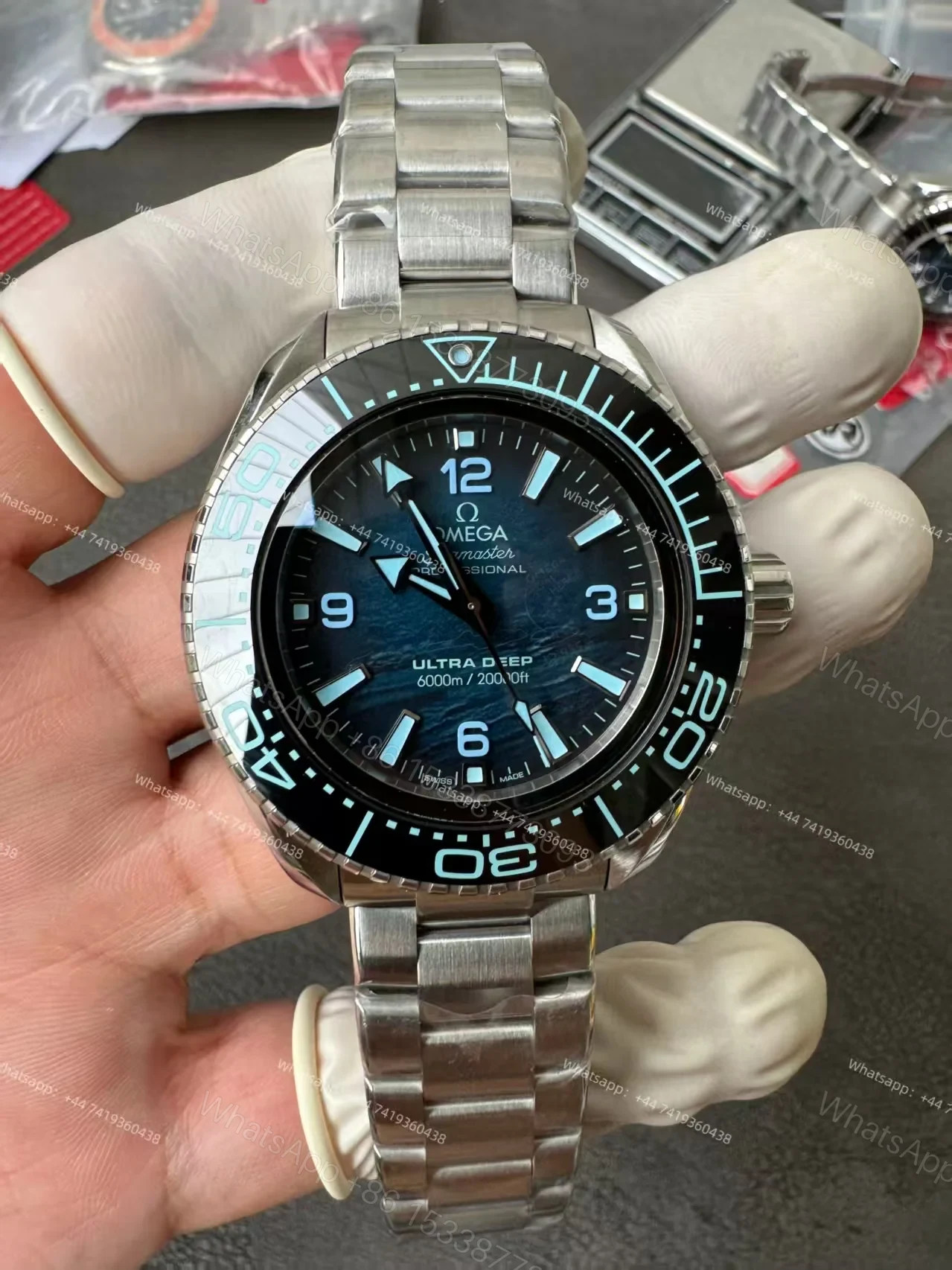 View 12 of Omega Super Clone Seamaster Planet Ocean 6000M 45.5mm 215.30.46.21.03.002