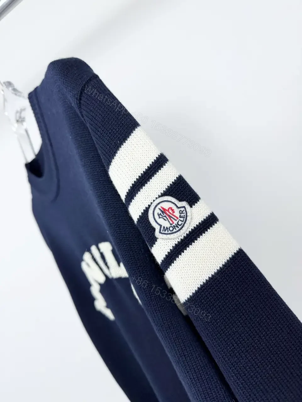 View 4 of Dark Navy Knit Pullover: Designer-Inspired Comfort & Style