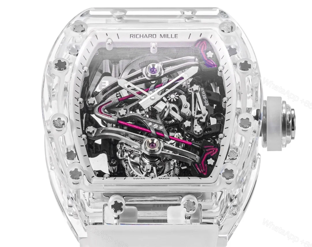 View 2 of Richard Mille RM38-02 Crystal Pink Skeleton Tourbillon Watch RM38-CR-PK-001