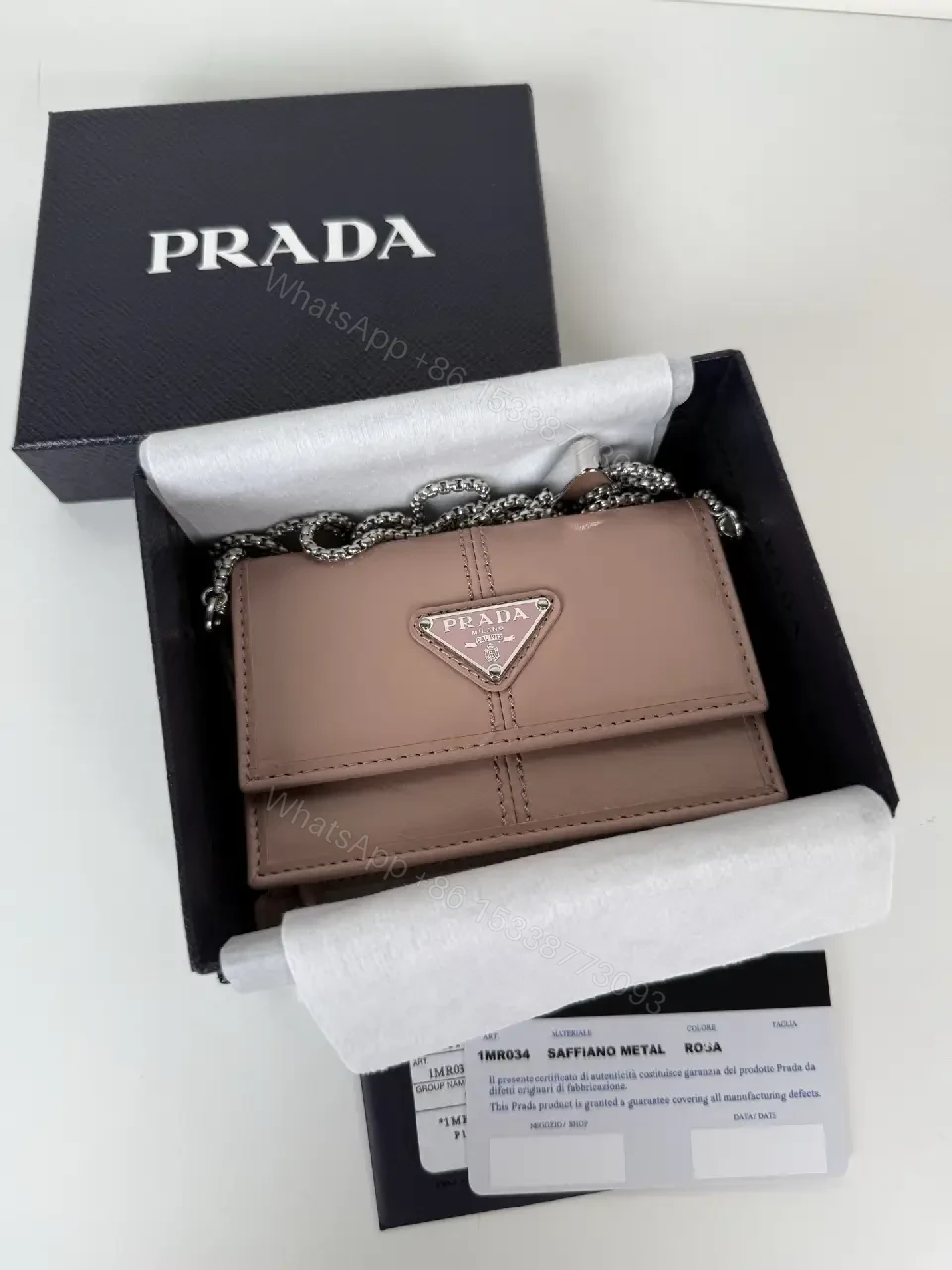 View 7 of Blush Leather Mini Bag: Chic, Logo-Free, Crossbody Ready