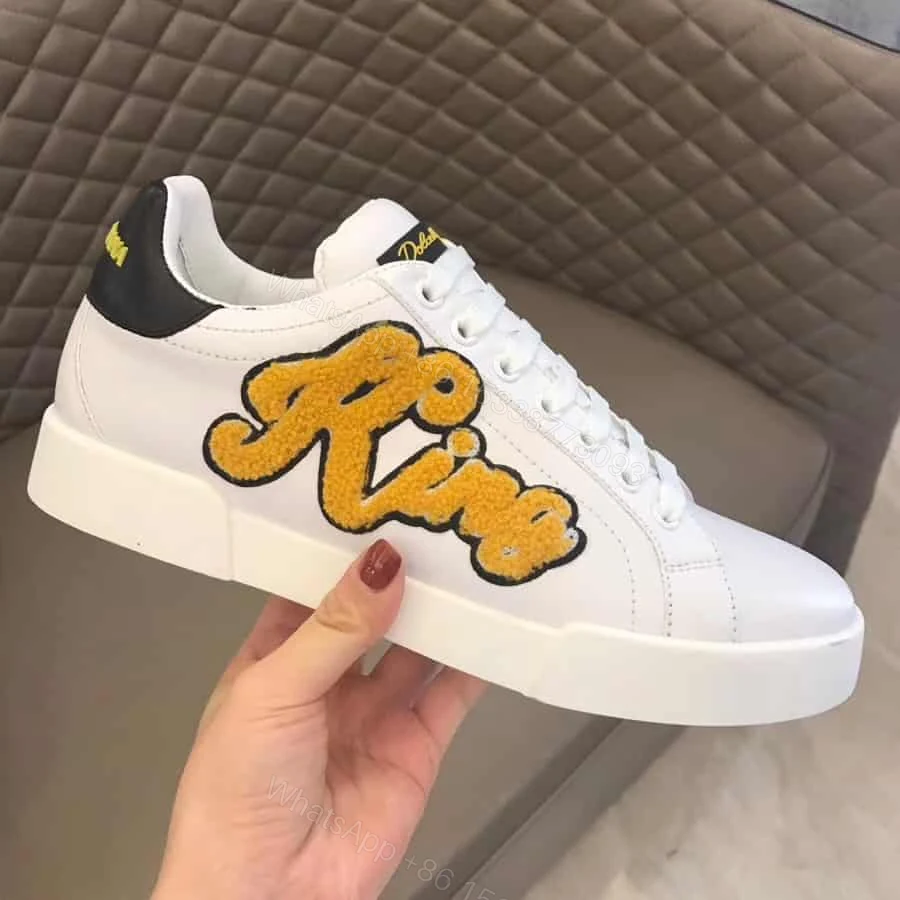View 2 of DOLCE & GABBANA PORTOFINO SNEAKERS WITH KING 1984 PATCHES – DG26