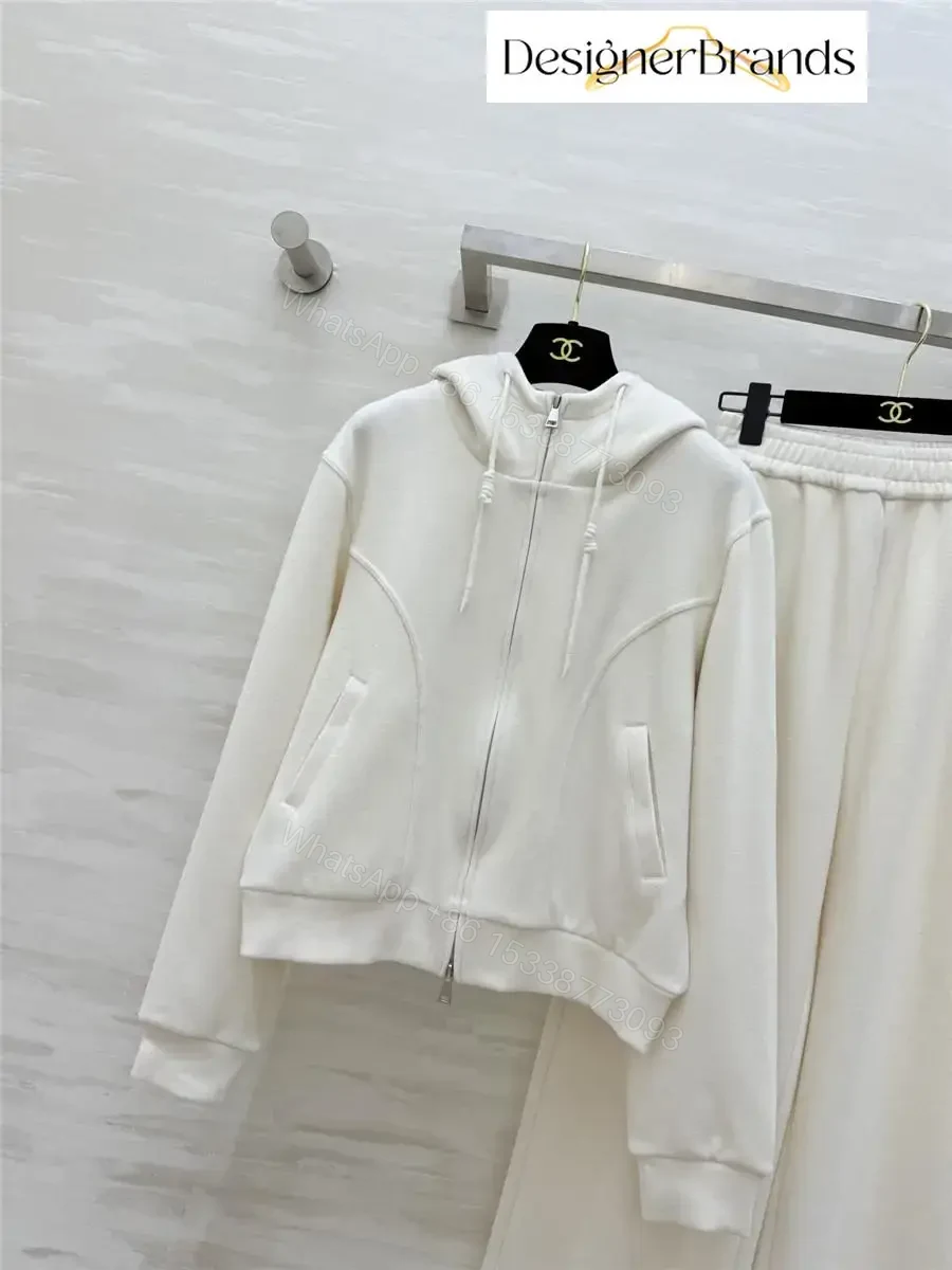 View 2 of Monochrome Luxe Set: Premium Hoodie & Wide-Leg Pants
