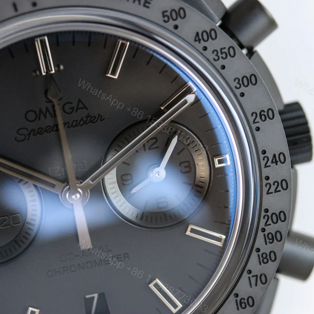 View 4 of Omega Speedmaster Moonwatch Co-Axial Master Chronometer Dark Side of the Moon Black Black Fabric 310.92.44.51.01.003