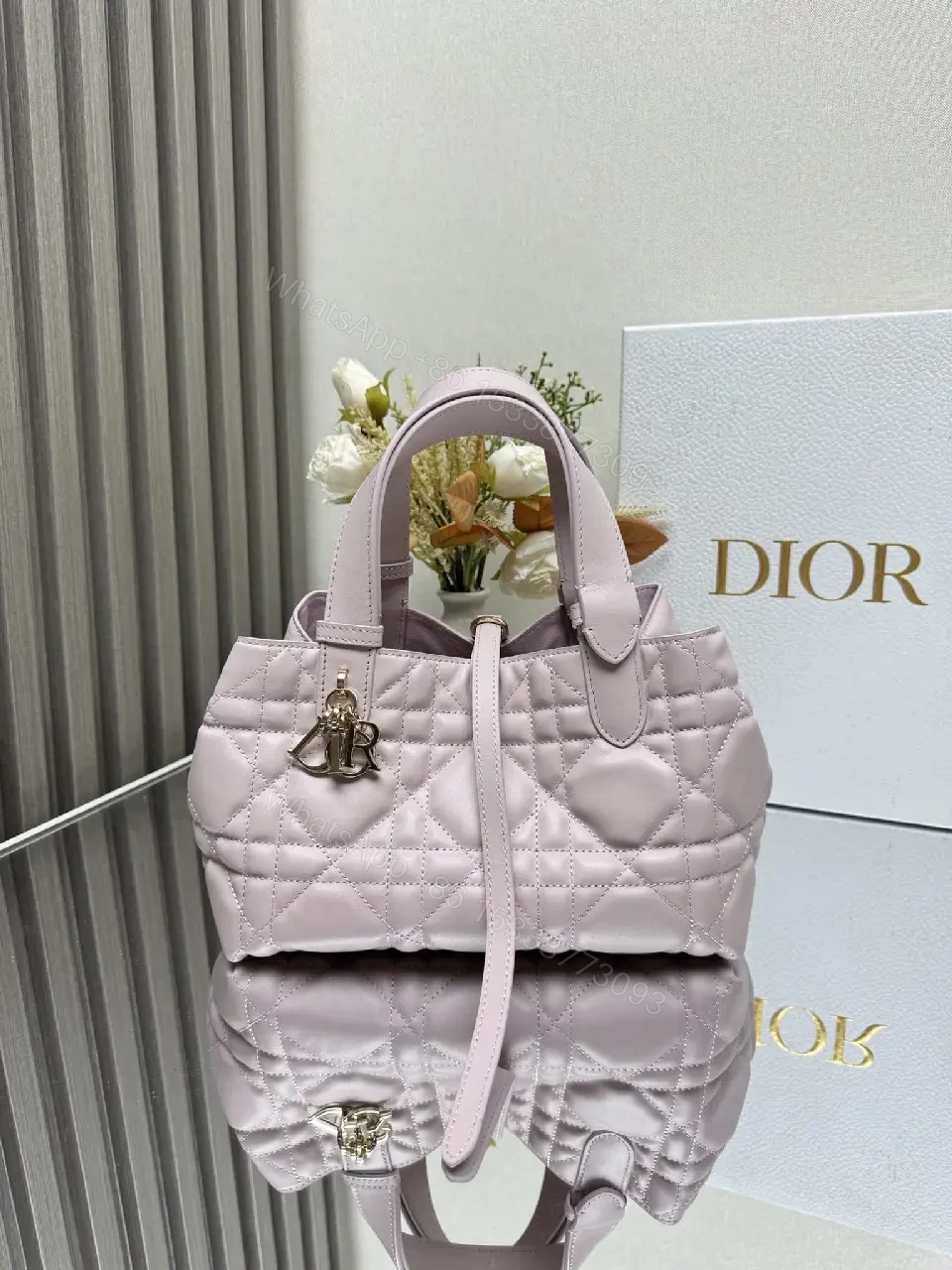View 2 of Lilac Quilted Handbag Set — Luxe Everyday Chic, 2-Piece