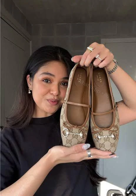 View 2 of FIRST COPY GUCCI VIRAL BALLET FLATS FOR WOMAN