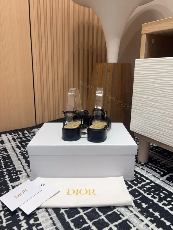 View 7 of Elegant Pearl-Detail Quilted Slingback Heels â€“ Dior-Inspired Luxe Footwear