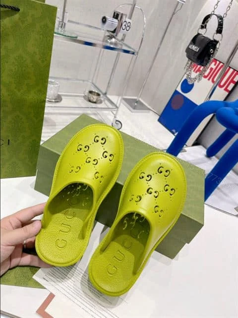View 4 of GUCCI WONMEN’S PLATFORM PERFORATED G SANDAL – SDG016
