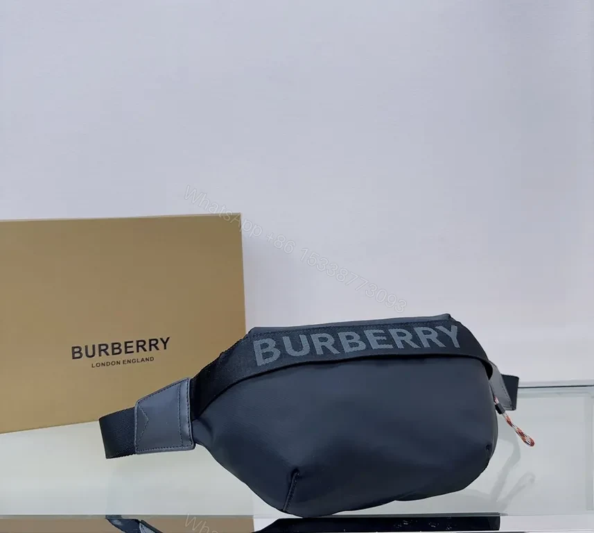 View 6 of Navy Burberry Belt Bag: Compact Luxury Utility Bag
