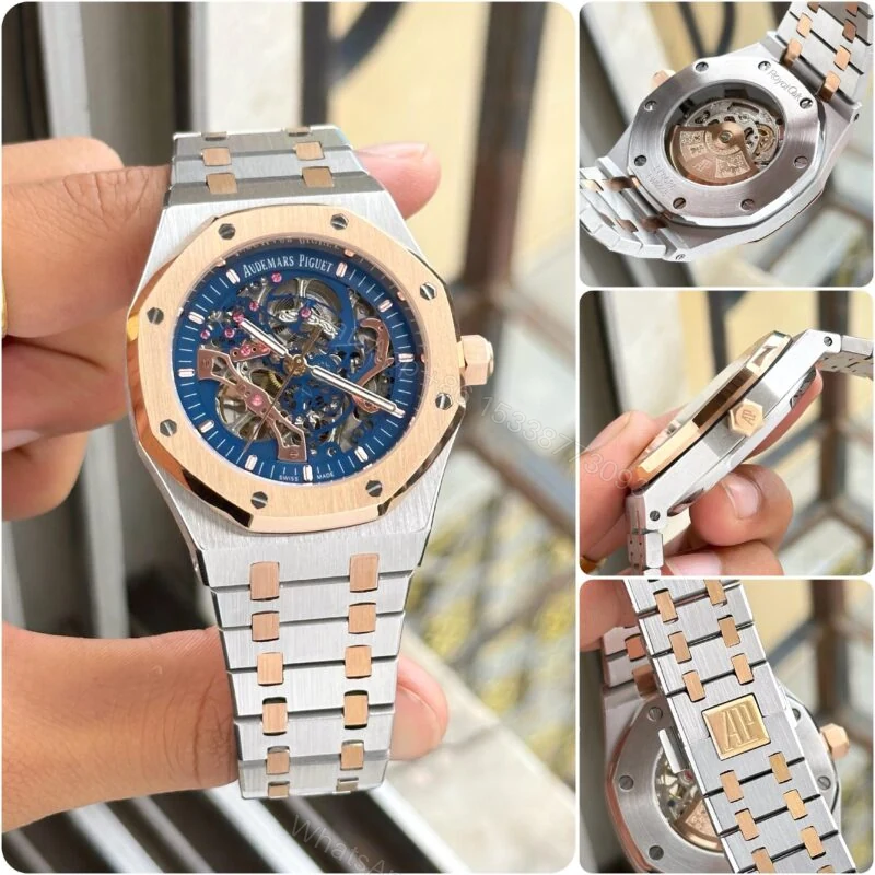 View 3 of Audemars Piguet Royal Oak Openworked 42mm Blue Dial Automatic