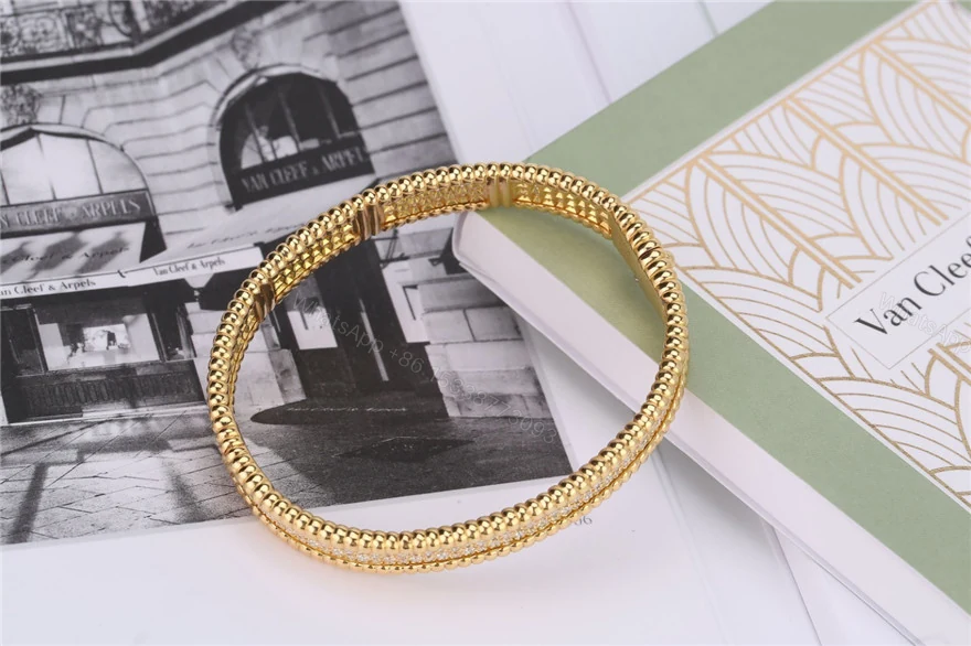 View 5 of Van Cleef & Arpels Perlée diamonds bracelet, 3 rows