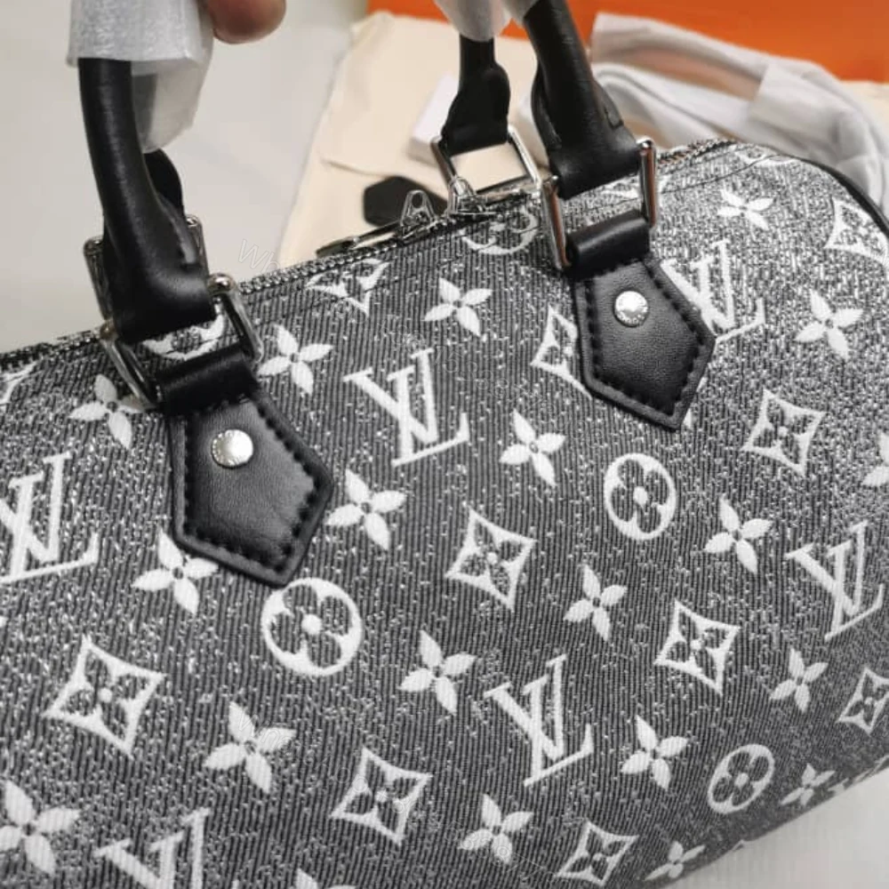 View 4 of Louis Vuitton Speedy Bandoulière 25 Grey 25Cm M21464