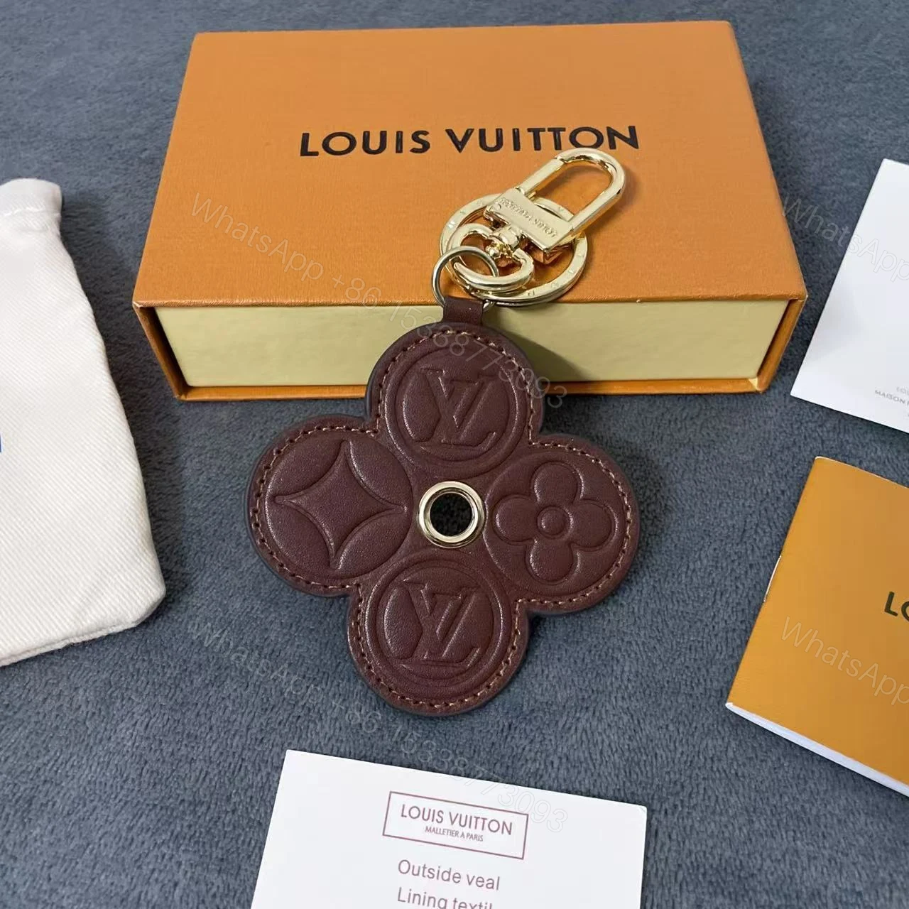 View 4 of Louis Vuitton Lv Key Holder And Bag Charms