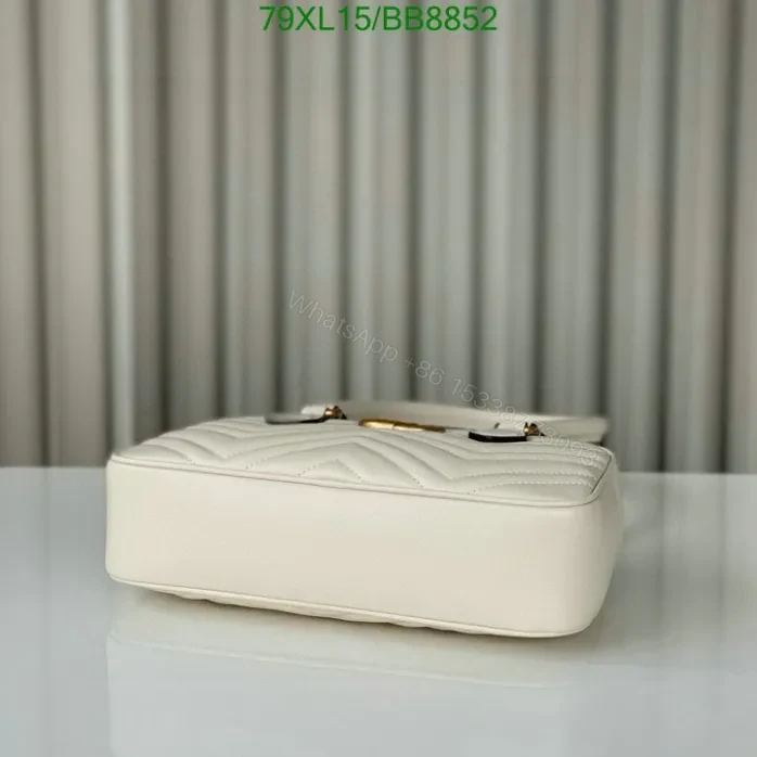 View 10 of Gucci Knock off Marmont Mini Black Leather Bag