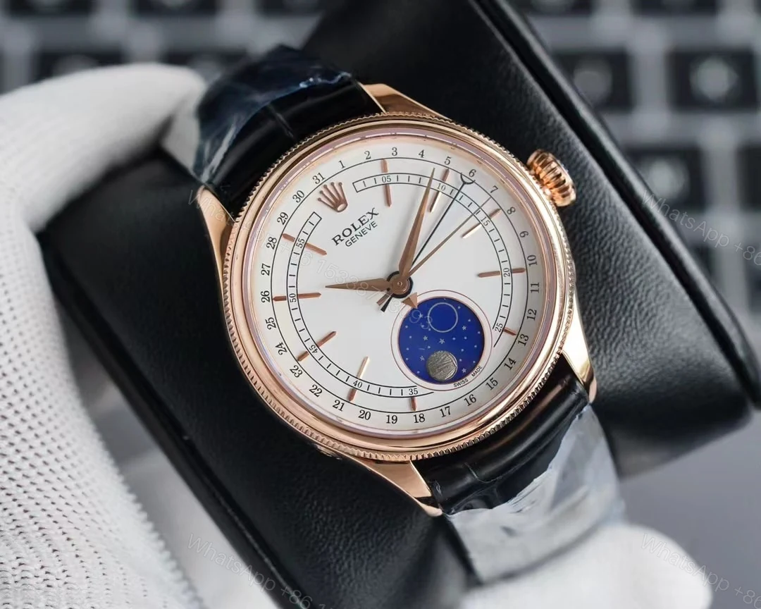 View 2 of Rolex Cellini Moonphase White 39Mm 50535
