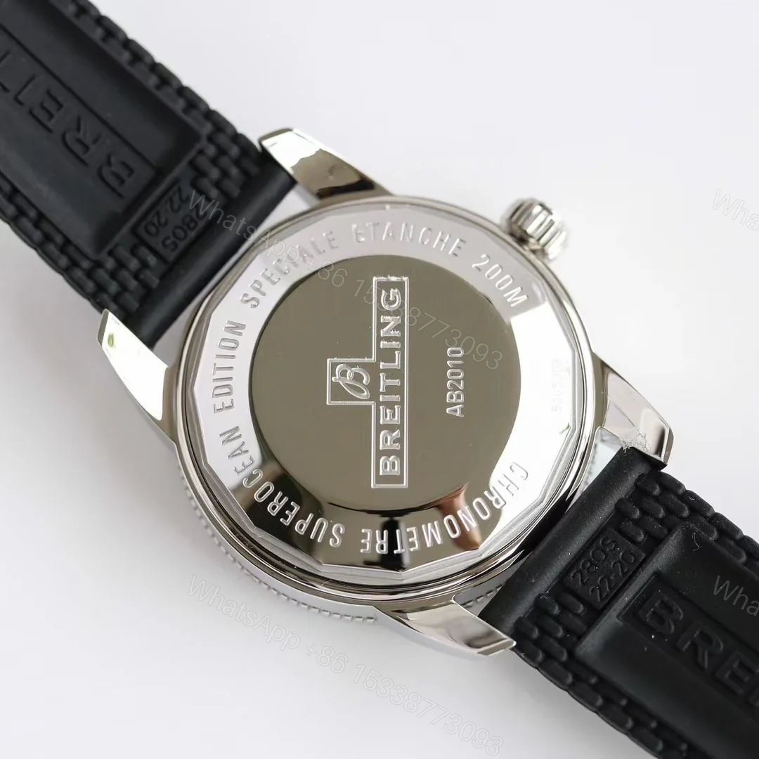 View 8 of Breitling Superocean Silver Replica 46MM Premium Rubber Strap Diver Edition AB202012.G828.256S.A20D.2