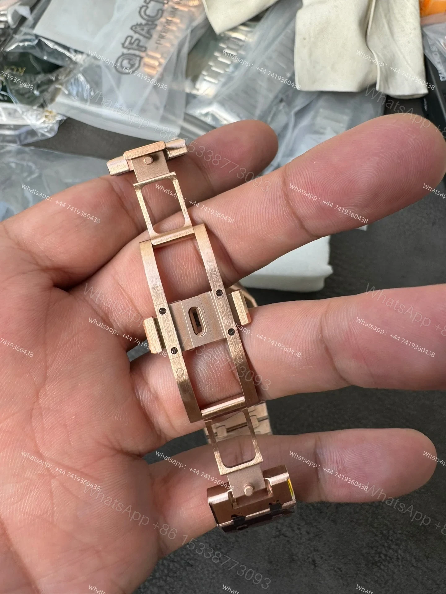 View 10 of Audemars Piguet Super Clone Royal Oak 15407 Rose Gold Skeleton Dial 41MM