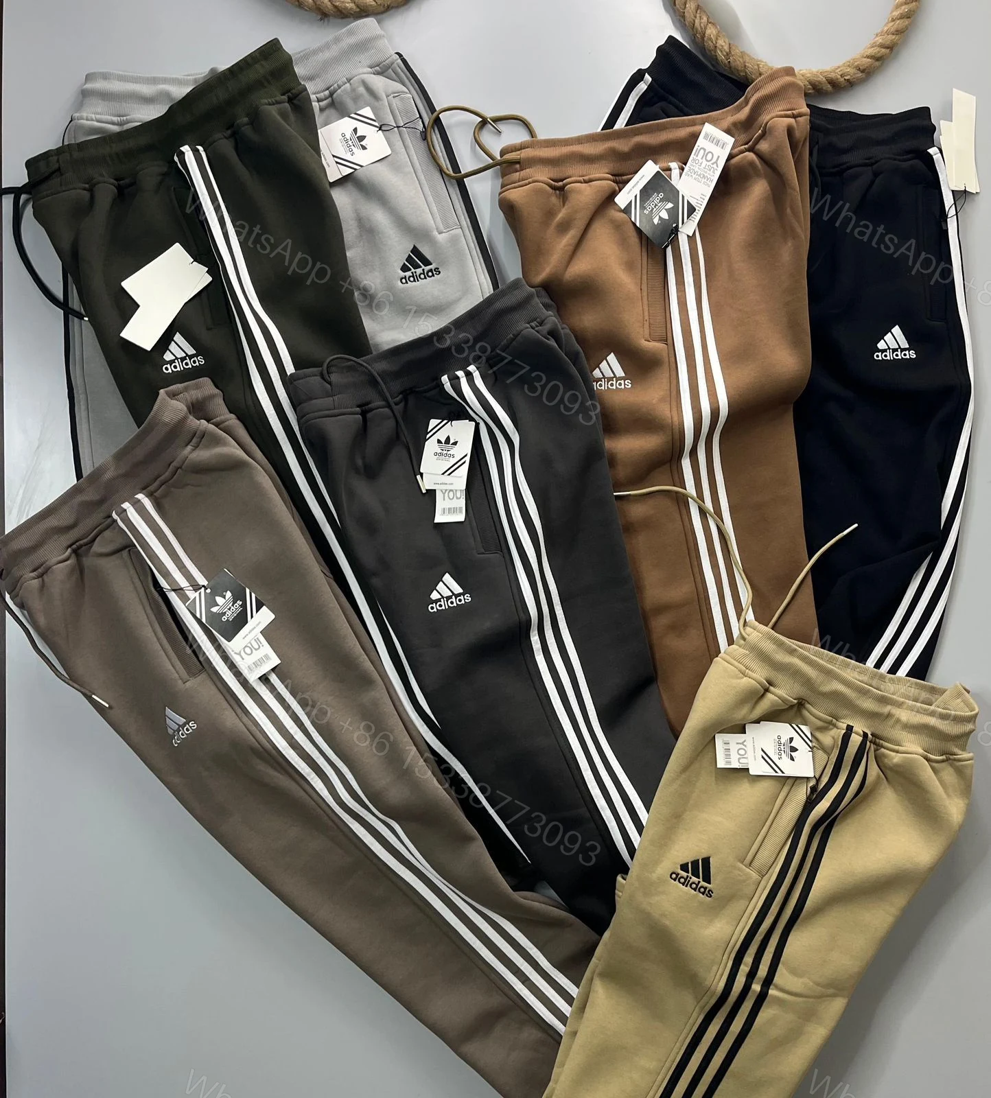 View 8 of FIRST COPY ADIDAS 3-THREAD COTTON FLEECE LOWER