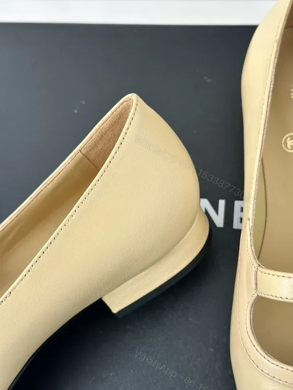 View 7 of Chanel Two-Tone Pointed-Toe Mary Jane Heels