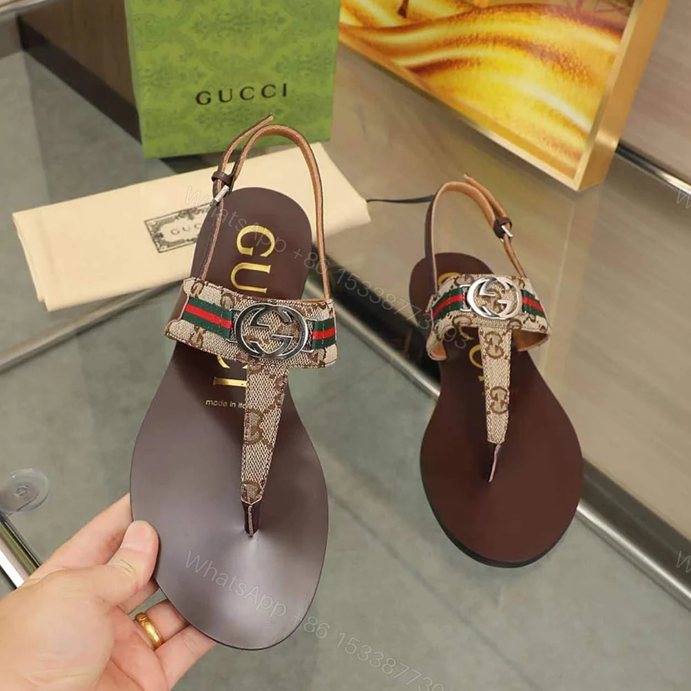 View 5 of GUCCI Women’s Interlocking G Web sandal 224201