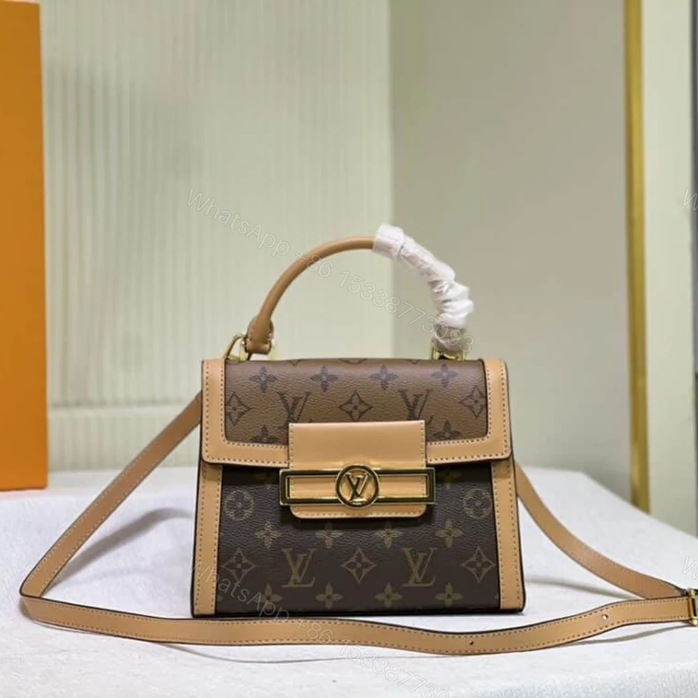 View 2 of Louis Vuitton Dauphine Capitale Bag Brown 21Cm M46751
