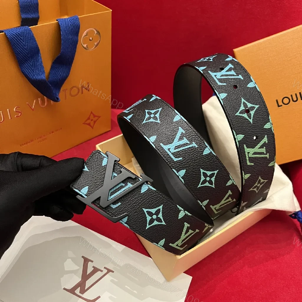 View 6 of Vibrant Gradient Monogram Belt: Luxe Everyday Confidence