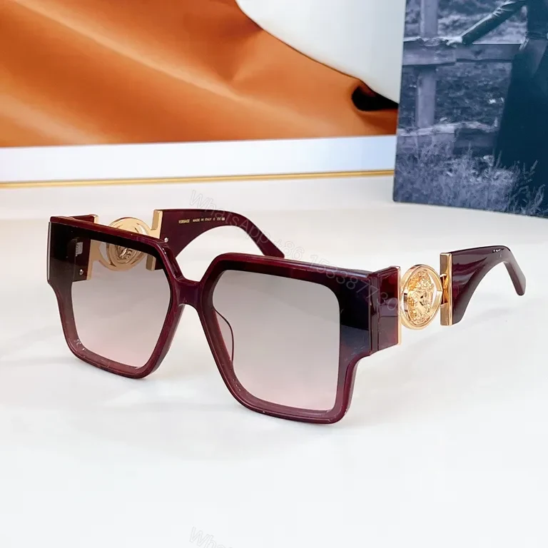 View 8 of Bold Oversized Sunglasses with Gold Accents: Statement Layer