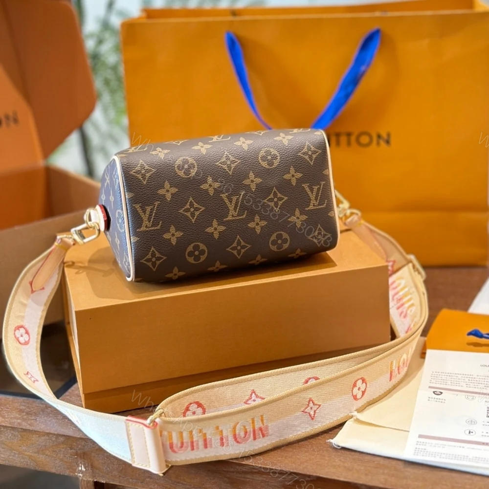 View 4 of Louis Vuitton Speedy Bandoulière 20 Bag Pink Strap 20Cm M46222