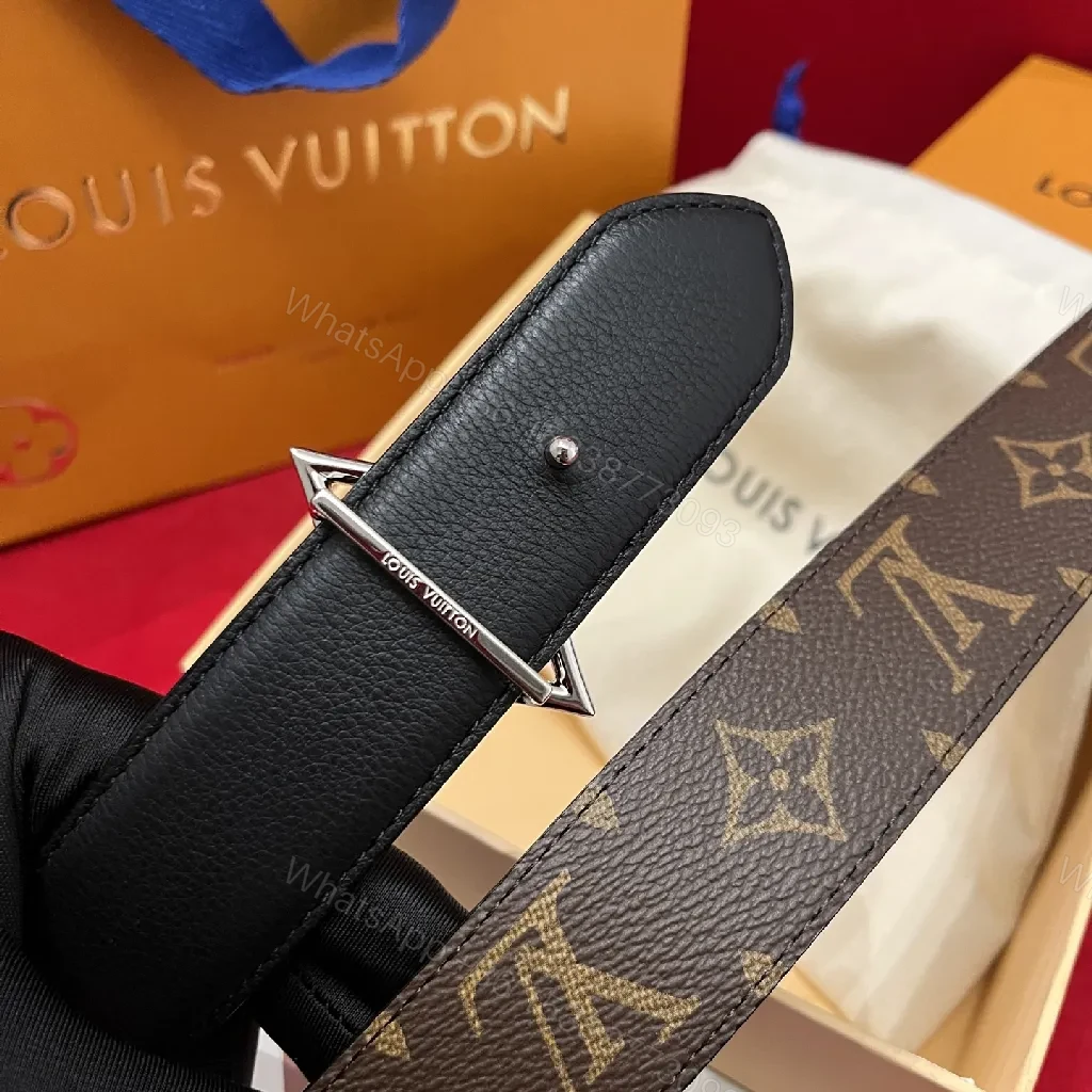 View 3 of Calfskin Monogram Belt — Luxe Everyday Style, Durable