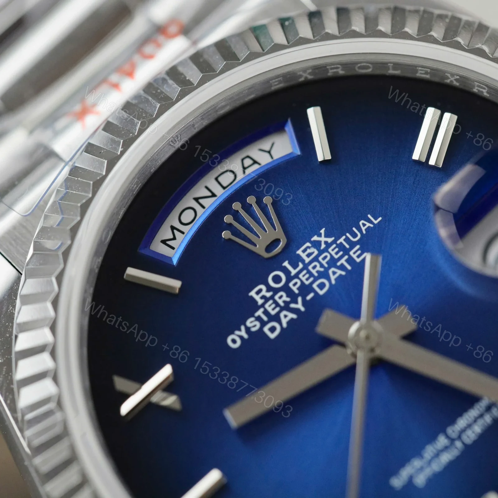 View 6 of Superclone Rolex Day-Date Blue Ombré Dial 128239-0063 36 mm