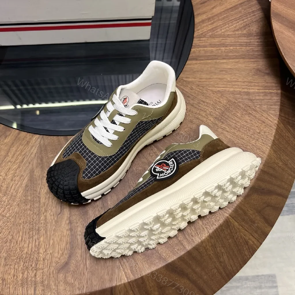 View 2 of Brown Suede Mesh Runner: Modern Luxe, Cushioned Comfort