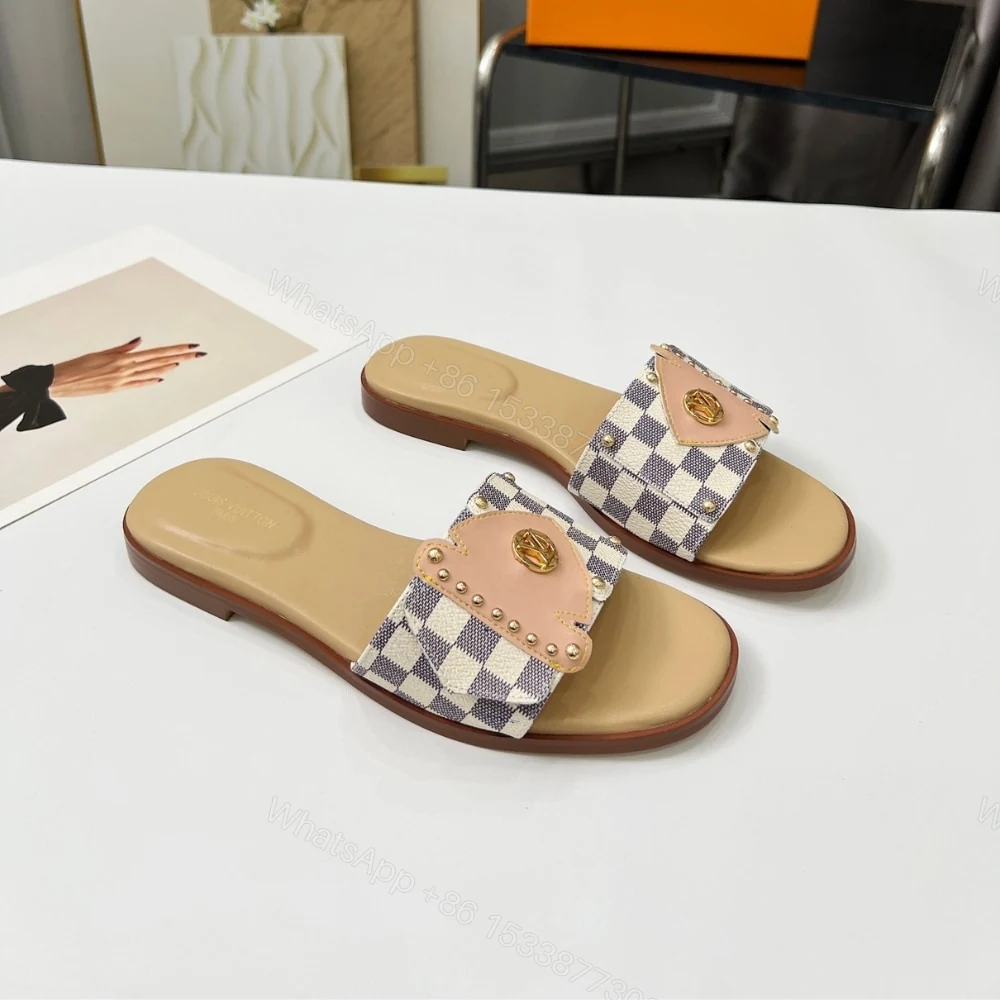 View 2 of LOUIS VUITTON LV FRAME FLAT MULE AZUR 1AHLPK