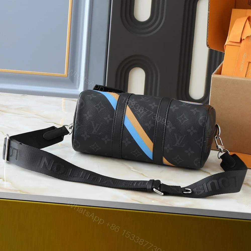 View 4 of Louis Vuitton Keepall Bandoulière 25 Mon Monogram Black 25Cm P01942