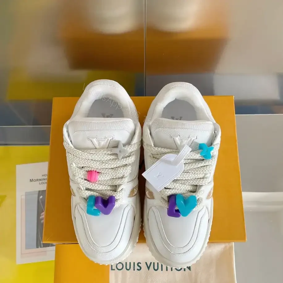 View 8 of LOUIS VUITTON LV TRAINER MAXI SNEAKERS IN WHITE – LSVT335