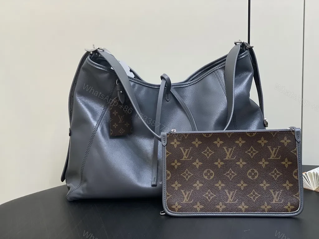 View 2 of Graphite Leather Modern Hobo: Luxury Everyday Carry bag