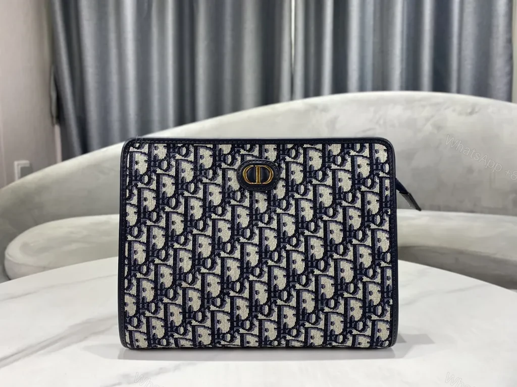 Dior-Style Monogram Wallet on Chain: Elegant Everyday Versatility — view 1