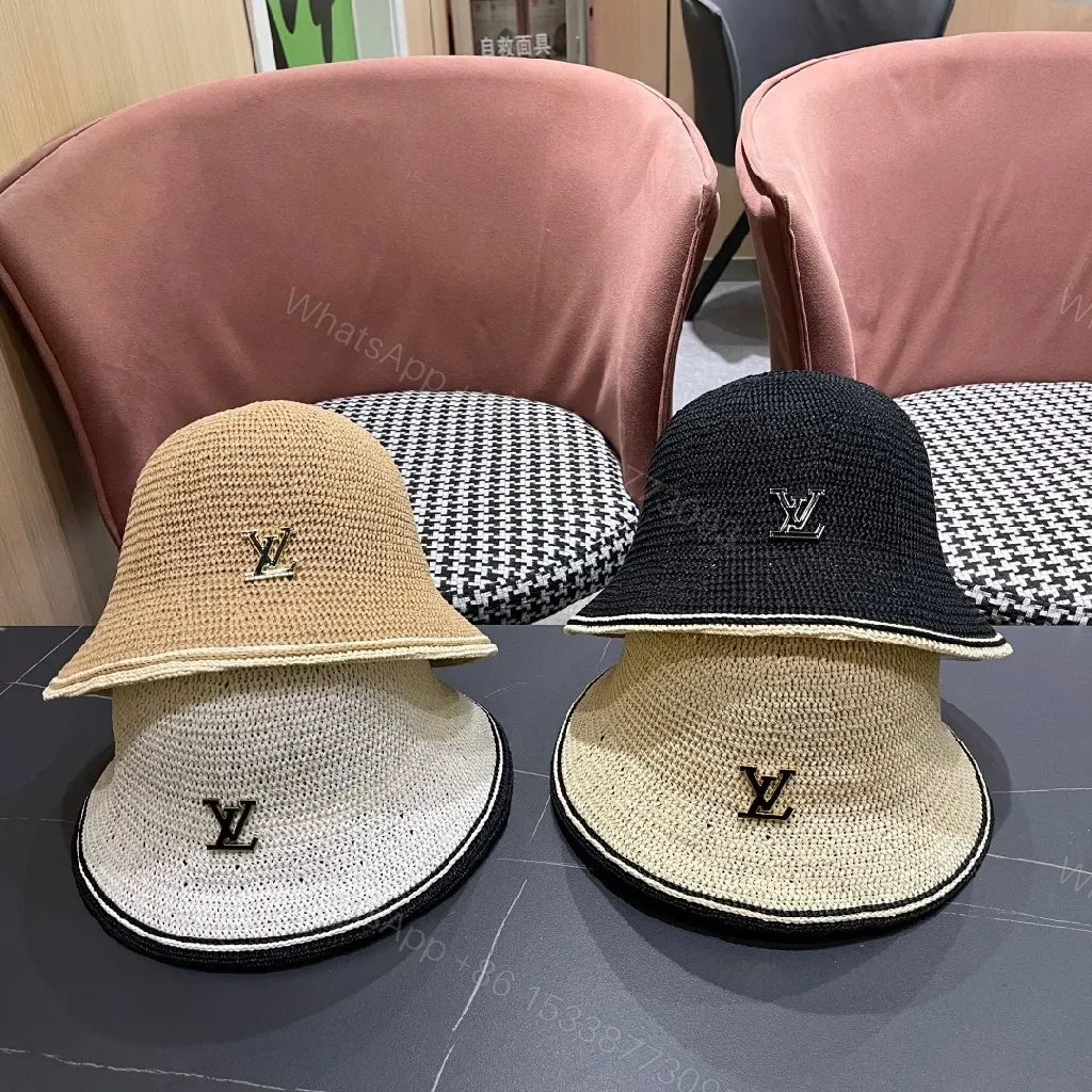 View 8 of Chic Straw Bucket Hat with Subtle Luxury Accent