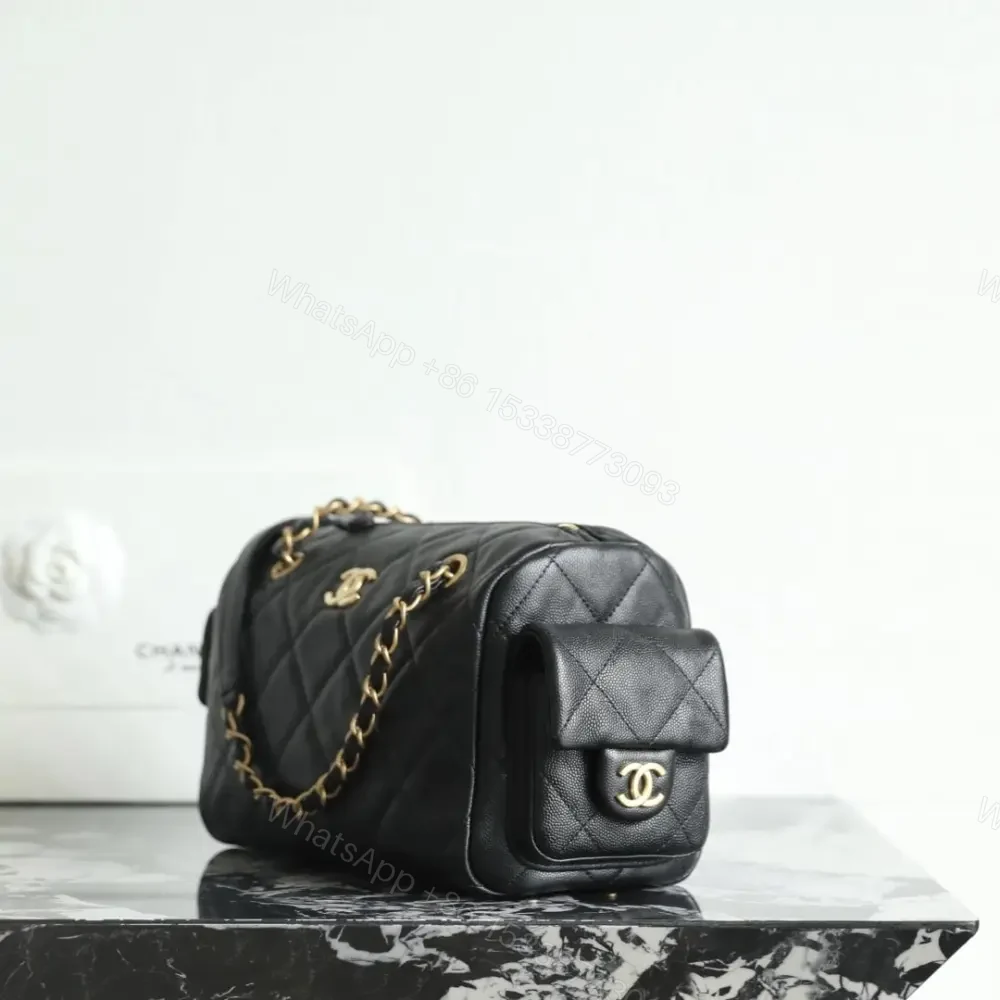 View 3 of 高仿Chanel*25K系列AS5792小牛皮腋下包黑色小號免檢版