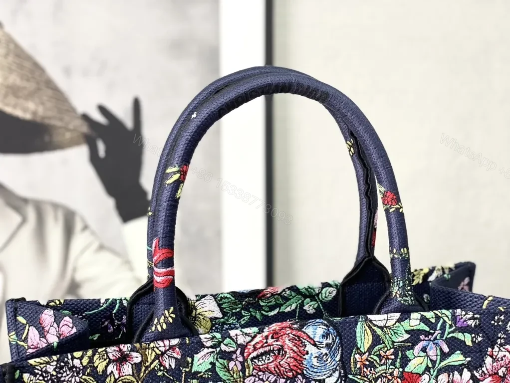 View 9 of Vivid Floral Dior Tote: All-Day Sophisticated Carry