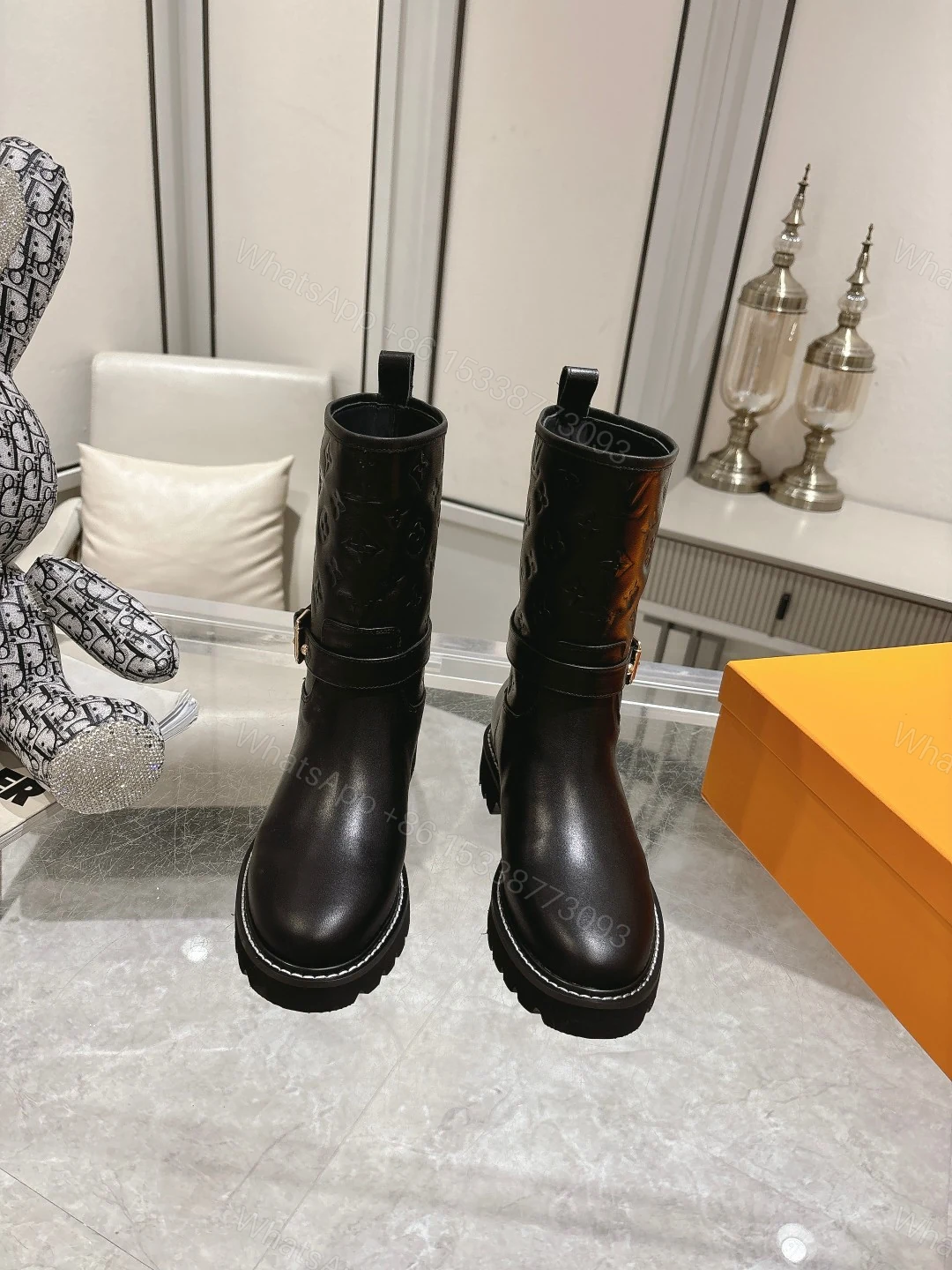 View 3 of LOUIS VUITTON TERRITORY FLAT ANKLE BOOT BLACK 1ADCQ1
