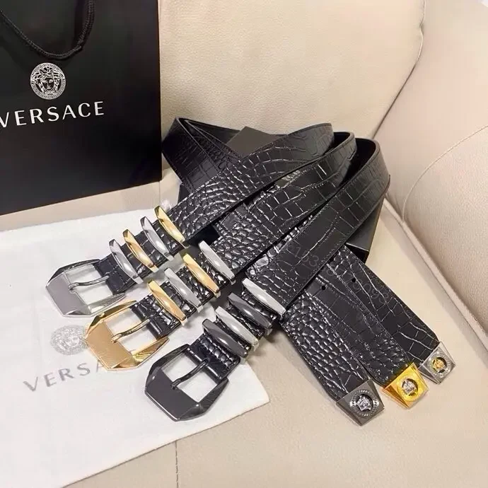 View 6 of Black + Leather + Belt + Signature Hardware + Belt