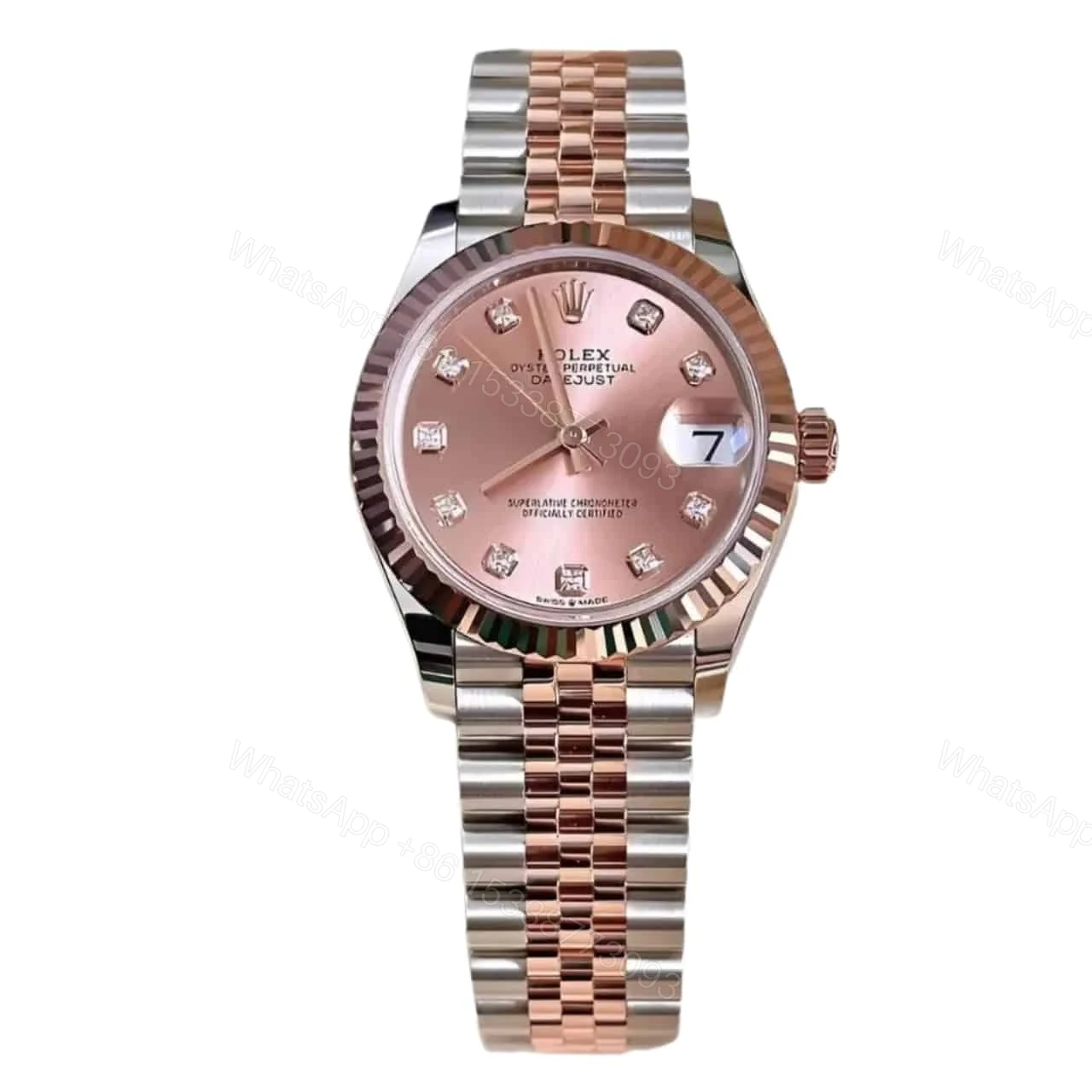 Rolex Datejust Stainless Steel And Everose Gold 36Mm — view 1