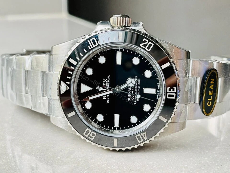 View 5 of Clean FACTORY 1:1 Rolex Submariner No Date CF 41mm Black Dial Black ceramic Bezel 3230